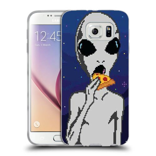 Husa Samsung Galaxy S7 Edge G935 Silicon Gel Tpu Model Alien Pizza Multicolor