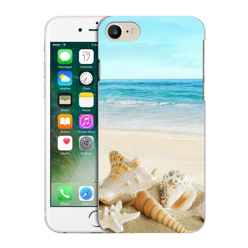Husa iPhone 7 Silicon Gel Tpu Model Beach View Multicolor