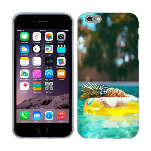 Husa iPhone 6/6S Silicon Gel Tpu Model Relaxed Pineapple Multicolor