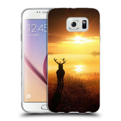 Husa Samsung Galaxy S7 Edge G935 Silicon Gel Tpu Model Sunset Deer Multicolor