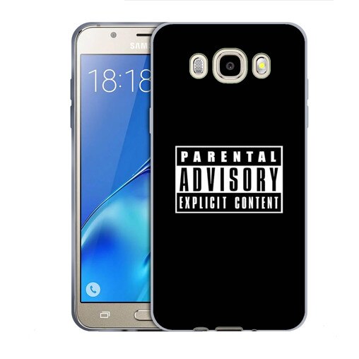 Husa Samsung Galaxy J5 2016 J510 Silicon Gel Tpu Model Parental Advisory Multicolor
