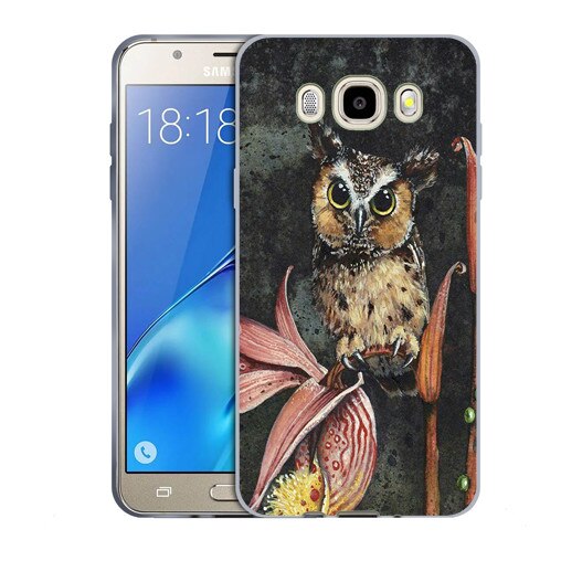 Husa Samsung Galaxy J7 2016 J710 Silicon Gel Tpu Model Owl Painted Multicolor