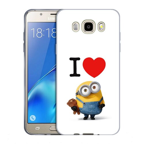 Husa Samsung Galaxy J7 2016 J710 Silicon Gel Tpu Model I Love Minions Multicolor