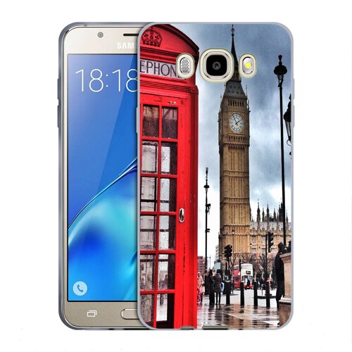 Husa Samsung Galaxy J7 2016 J710 Silicon Gel Tpu Model London Multicolor