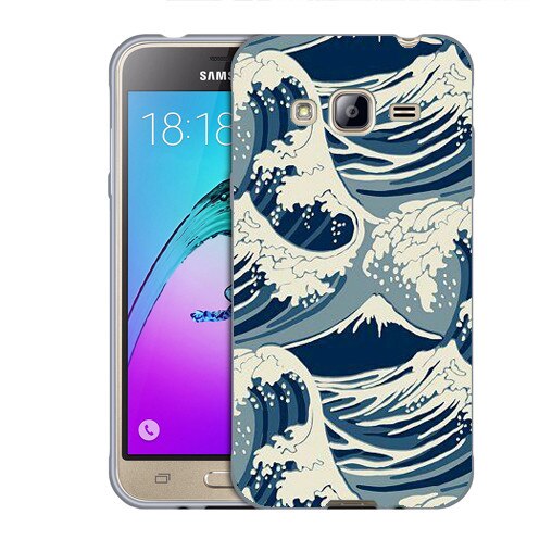 Husa Samsung Galaxy J3 si J3 2016 J320 Silicon Gel Tpu Model Abstract Waves Multicolor