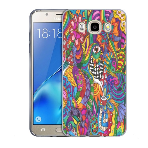 Husa Samsung Galaxy J5 2016 J510 Silicon Gel Tpu Model Psychedelic Draw Multicolor