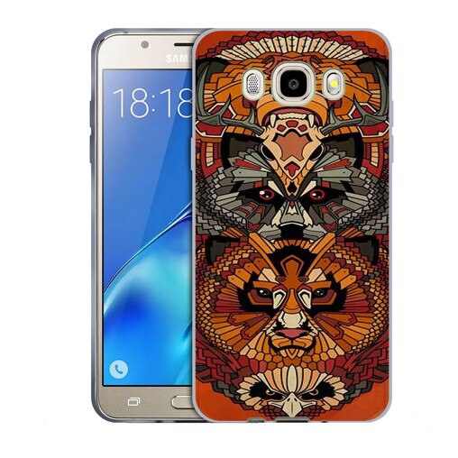 Husa Samsung Galaxy J7 2016 J710 Silicon Gel Tpu Model Abstract Totem Multicolor