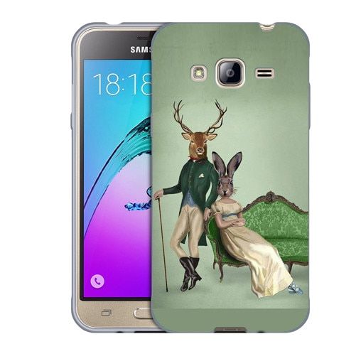 Husa Samsung Galaxy J3 si J3 2016 J320 Silicon Gel Tpu Model Abstract Portret Multicolor
