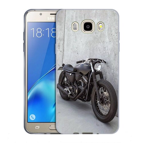 Husa Samsung Galaxy J7 2016 J710 Silicon Gel Tpu Model Motocicleta Vintage Multicolor