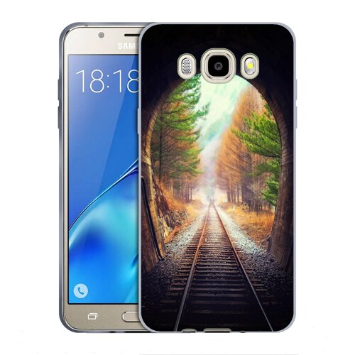 Husa Samsung Galaxy J7 2016 J710 Silicon Gel Tpu Model Tunel Multicolor