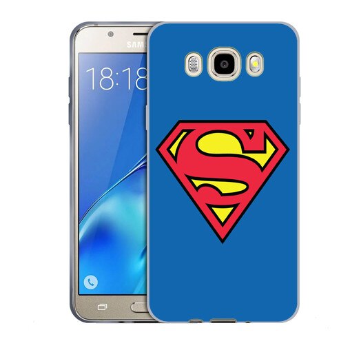 Husa Samsung Galaxy J7 2016 J710 Silicon Gel Tpu Model Superman Multicolor