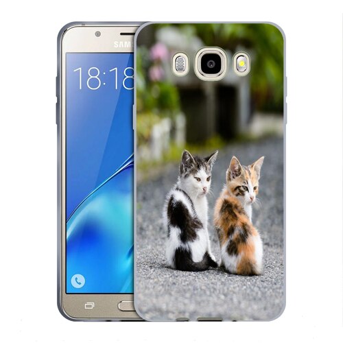 Husa Samsung Galaxy J7 2016 J710 Silicon Gel Tpu Model Kitties Multicolor