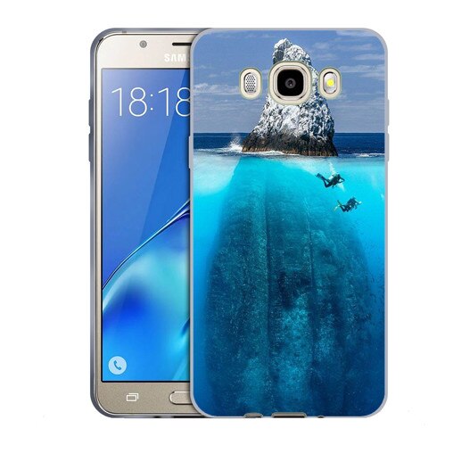 Husa Samsung Galaxy J5 2016 J510 Silicon Gel Tpu Model Subacvatic Cliff Multicolor