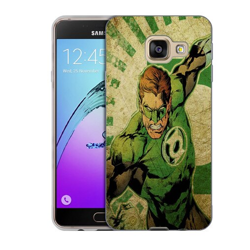 Husa Samsung Galaxy C5 C5000 Silicon Gel Tpu Model Green Lantern Multicolor