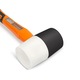 Удобен гумен чук, 350 x 90 x 50 mm, неплъзгаща се дръжка, черен/оранжев