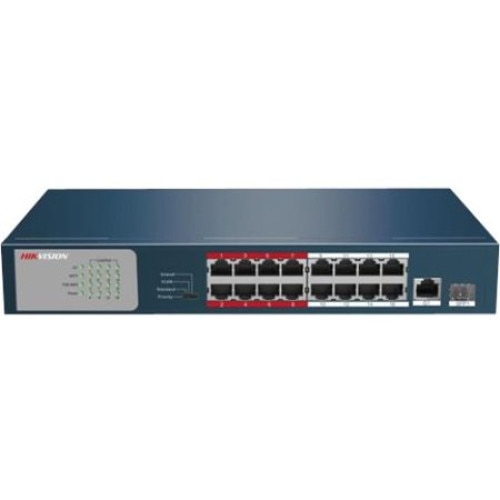 EXTENDED POE switch +1SFP Hikvision DS-3E0318P-E/M 200m