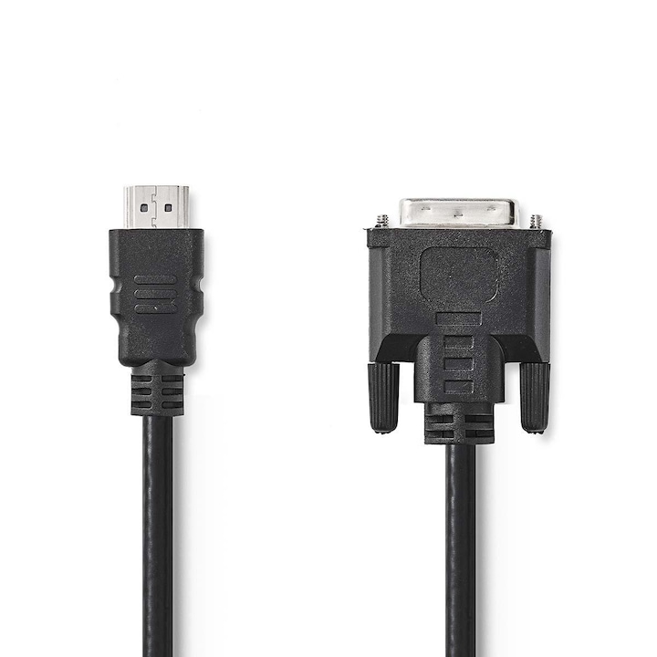 Кабел Nedis, HDMI - DVI 24+1, 5м , Черен