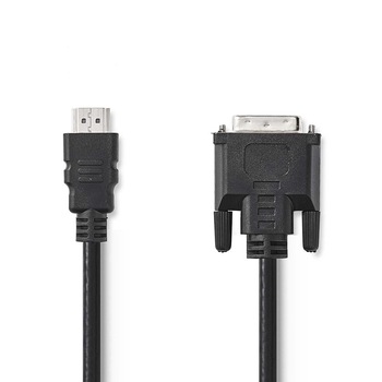 Cablu HDMI - DVI 21+1 Pini 2m negru Nedis Cablu HDMI - DVI 21+1 Pini 2m negru Nedis