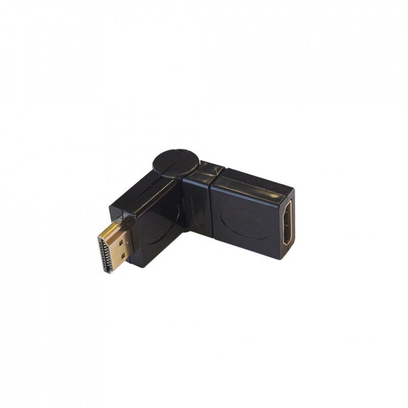 Adaptor cu cap rotativ la 180 grade , Art , HDMI mama/HDMI tata oem , negru
