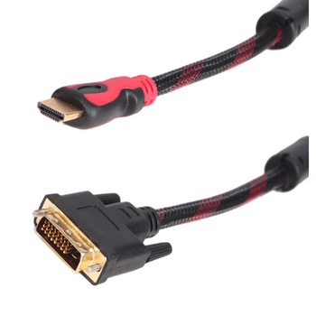Cablu HDMI-DVI, pentru monitor, cu ferita, 10 metri Cablu HDMI-DVI, pentru monitor, cu ferita, 10 metri