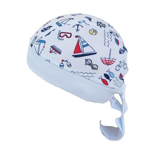 Bandana din tricot, baieti, Mic Pitic, Alb