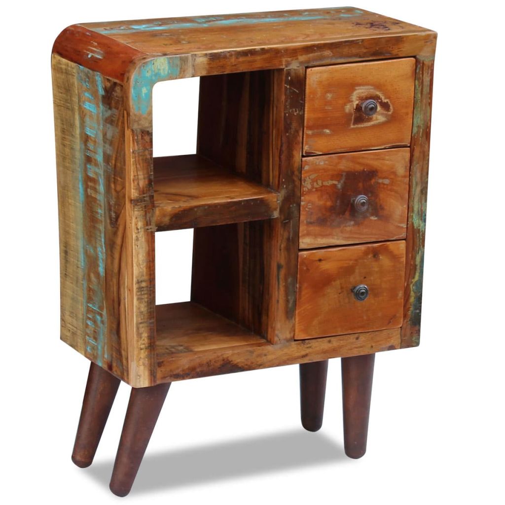 Comoda din lemn reciclat de esenta tare, vidaXL, 60 x 30 x 80 cm