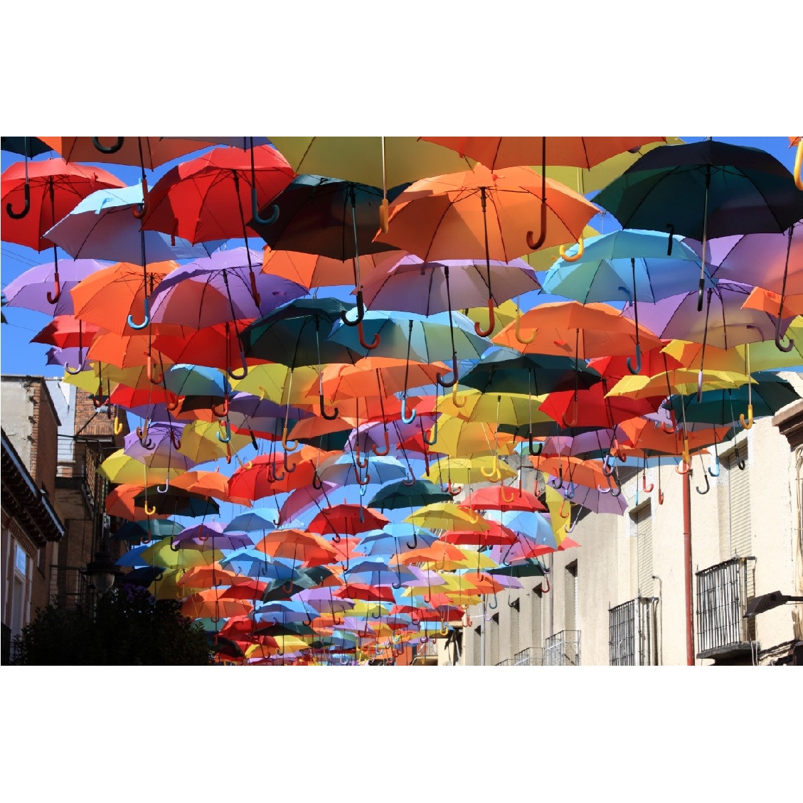 Tablou canvas Umbrele multicolore (45 x 30 cm)