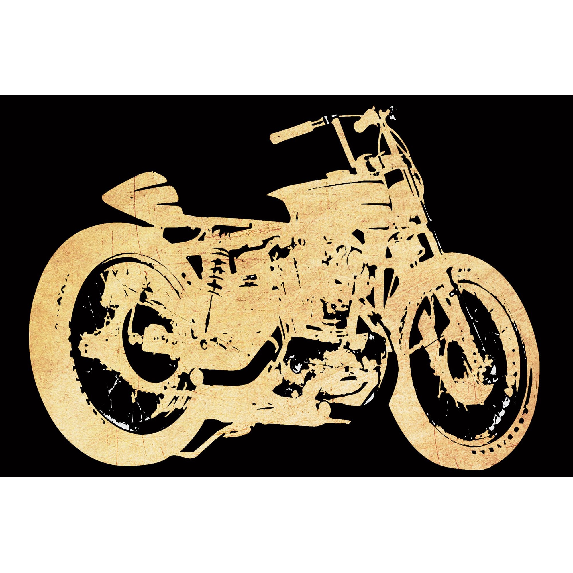 Tablou Startonight pe sticla acrilica Motocicleta, luminos in intuneric, 90 cm x 60 cm