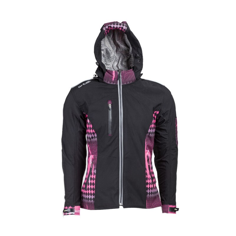 Geaca Moto Femei Softshell W-TEC Pestalozza NF-2781, M, Negru / Roz