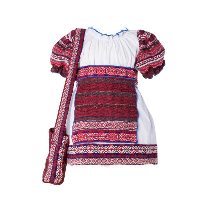 Set 5 piese rochita traditionala, 6 luni