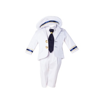 Set 5 piese Costum Botez Aviator 6-9 luni Set 5 piese Costum Botez Aviator 6-9 luni