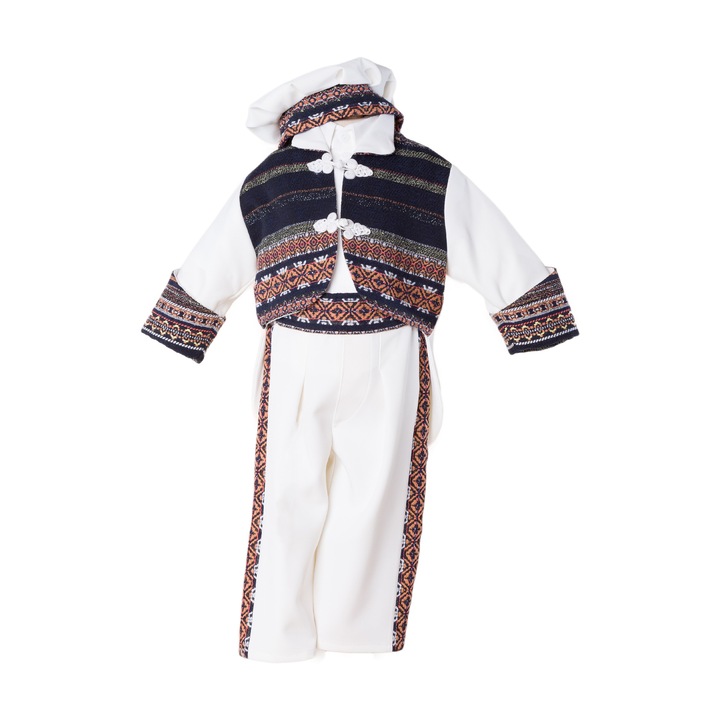 Costum baieti cu frac, model 2, 6 luni