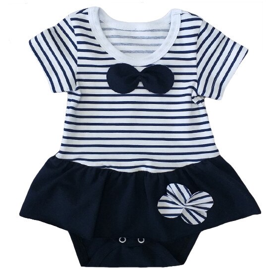 Body marinar, tricot cu volanas si fundita, Mic Pitic, Alb/Bleumarin