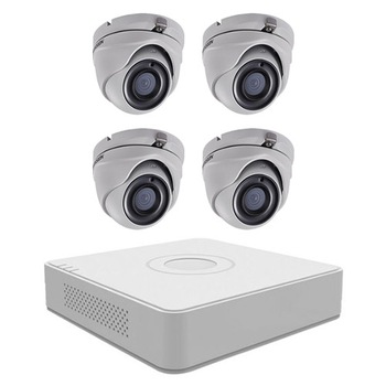 Sistem supraveghere video 4 camere 5MP interior/exterior Hikvision, 4K UltraHD Sistem supraveghere video 4 camere 5MP interior/exterior Hikvision, 4K UltraHD
