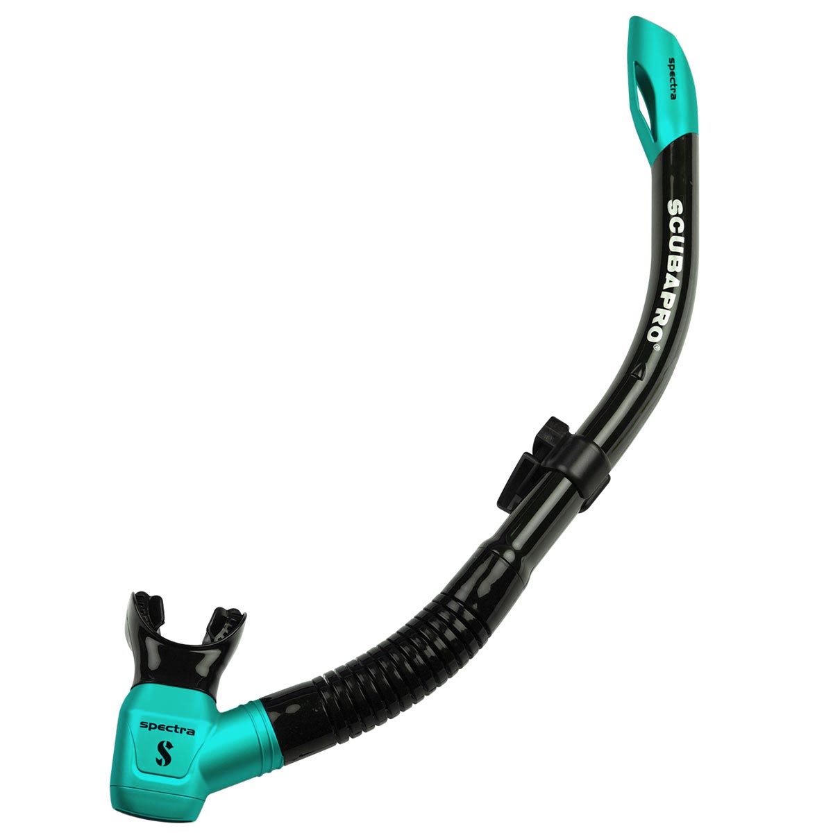 Snorkel Scubapro - SPECTRA Black, Turcoaz