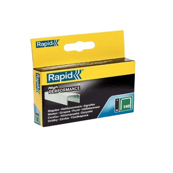 Capse Rapid 140/12, sarma plata galvanizata, High Performance, pentru acoperis, 2000 capse/cutie carton 11912331 Capse Rapid 140/12, sarma plata galvanizata, High Performance, pentru acoperis, 2000 capse/cutie carton 11912331