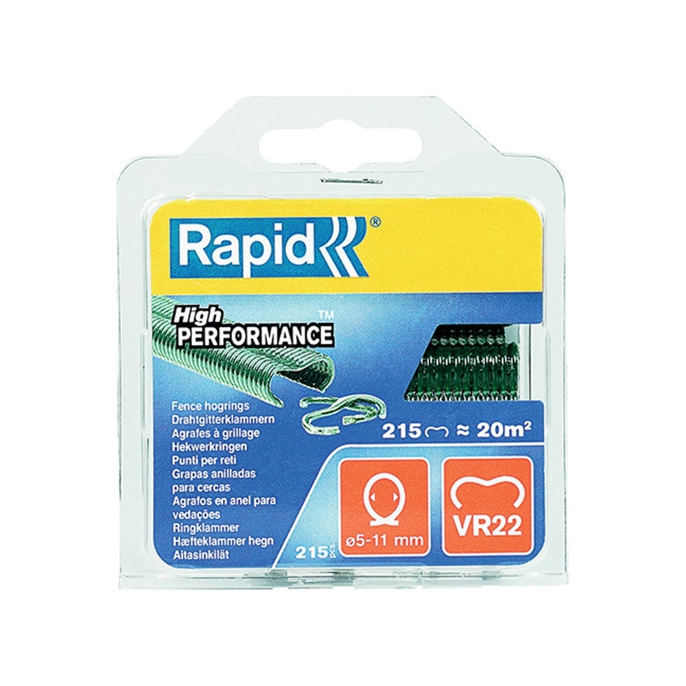Capse gard Rapid HOG VR22/5-11mm, plastifiate verde, 215 buc/blister