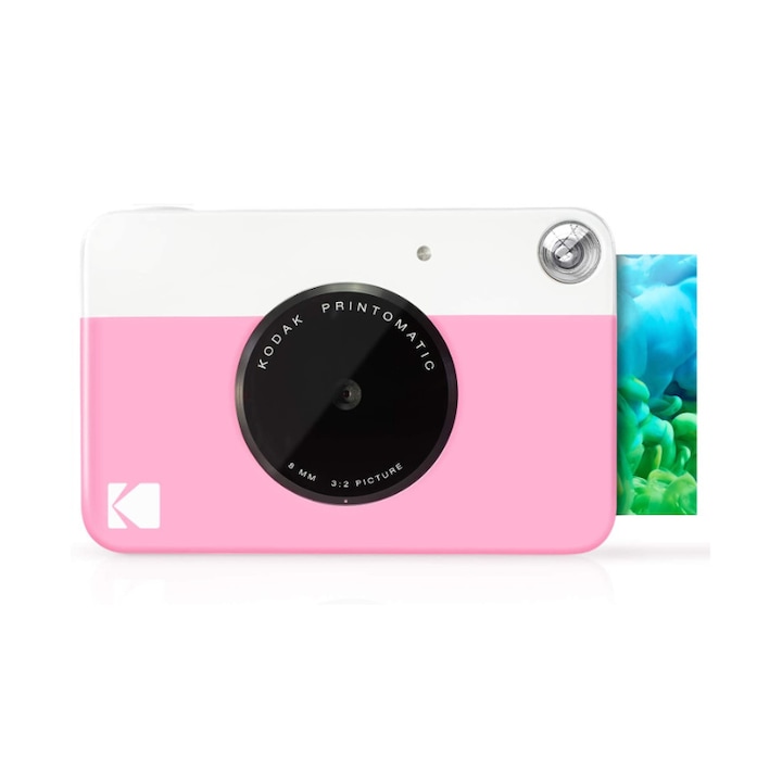 Цифров фотоапарат Kodak Printomatic за моментни снимки с размер 2x3" , Розов