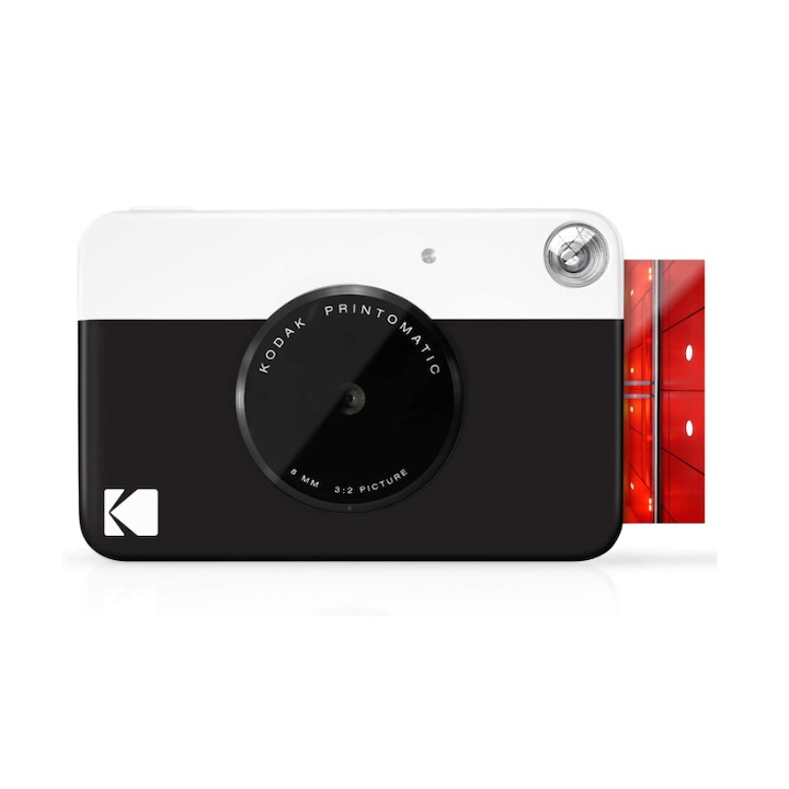 Цифров фотоапарат Kodak Printomatic за моментни снимки с размер 2x3" , Черен