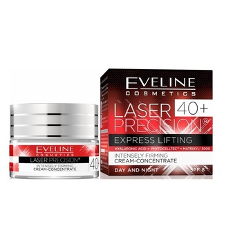 Crema de fata, Eveline Cosmetics, Laser Precision Express Lifting, 40+, SPF 8, 50 ml Crema de fata, Eveline Cosmetics, Laser Precision Express Lifting, 40+, SPF 8, 50 ml