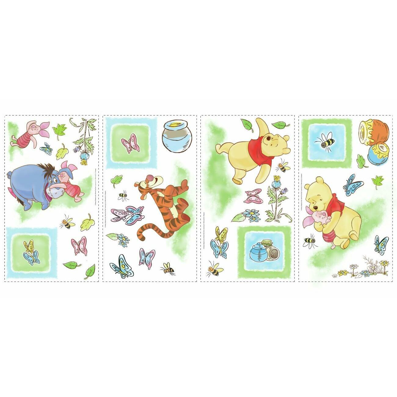 Stickere TODDLER - WINNIE the POOH | 4 colite de 25,4 cm x 45,7 cm