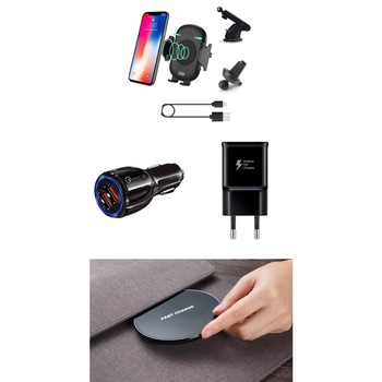 Incarcator masina Telefon Auto Smart C9, new model ,Wireless, smart Senzor , Fast Charge ,Set 4 buc Incarcator masina Telefon Auto Smart C9, new model ,Wireless, smart Senzor , Fast Charge ,Set 4 buc
