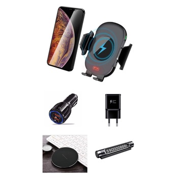 Incarcator masina Telefon Auto Smart C10, new model ,Wireless, smart Senzor , Fast Charge ,Set 5 buc Incarcator masina Telefon Auto Smart C10, new model ,Wireless, smart Senzor , Fast Charge ,Set 5 buc
