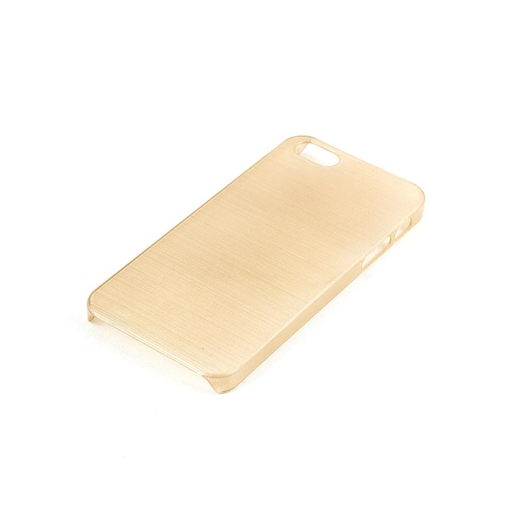 Műanyag védőtok, Brushed Case, Apple iPhone SE/ 5S/ 5, Arany