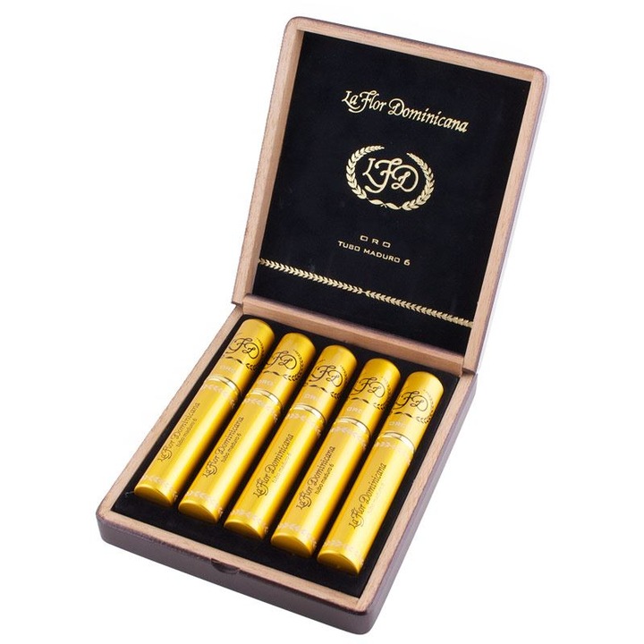 Trabucuri La Flor Dominicana Oro No. 6 Toro Maduro 5 Pack