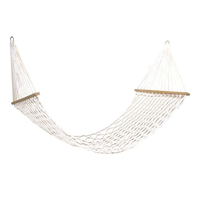 Hamac alb din franghie, max 85 kg, 96 x 11 cm