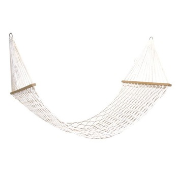 Hamac alb din franghie, max 85 kg, 96 x 11 cm Hamac alb din franghie, max 85 kg, 96 x 11 cm