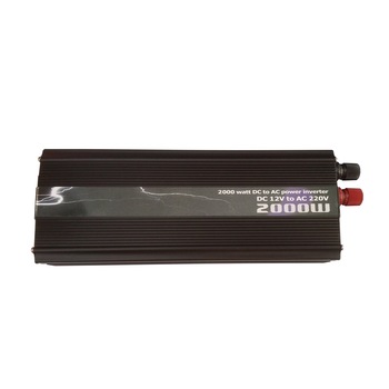 Invertor de tensiune auto, cu putere de 2000 W , cu alimentare la baterie CC 12 V si iesire 220V Invertor de tensiune auto, cu putere de 2000 W , cu alimentare la baterie CC 12 V si iesire 220V
