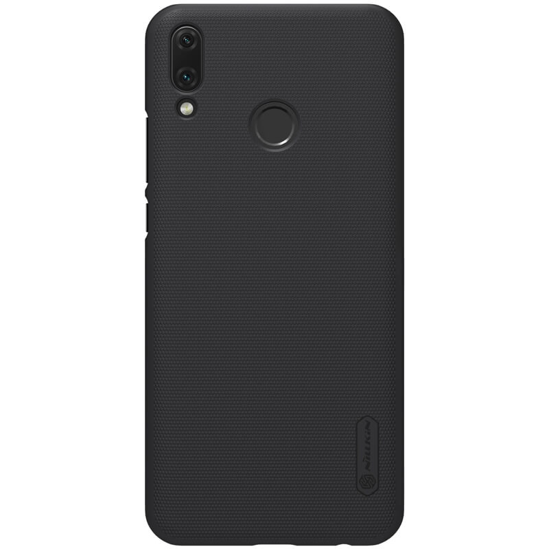 Husa protectie spate din plastic texturat negru, pentru Huawei Y9 (2018)- Nillkin Frosted Shield