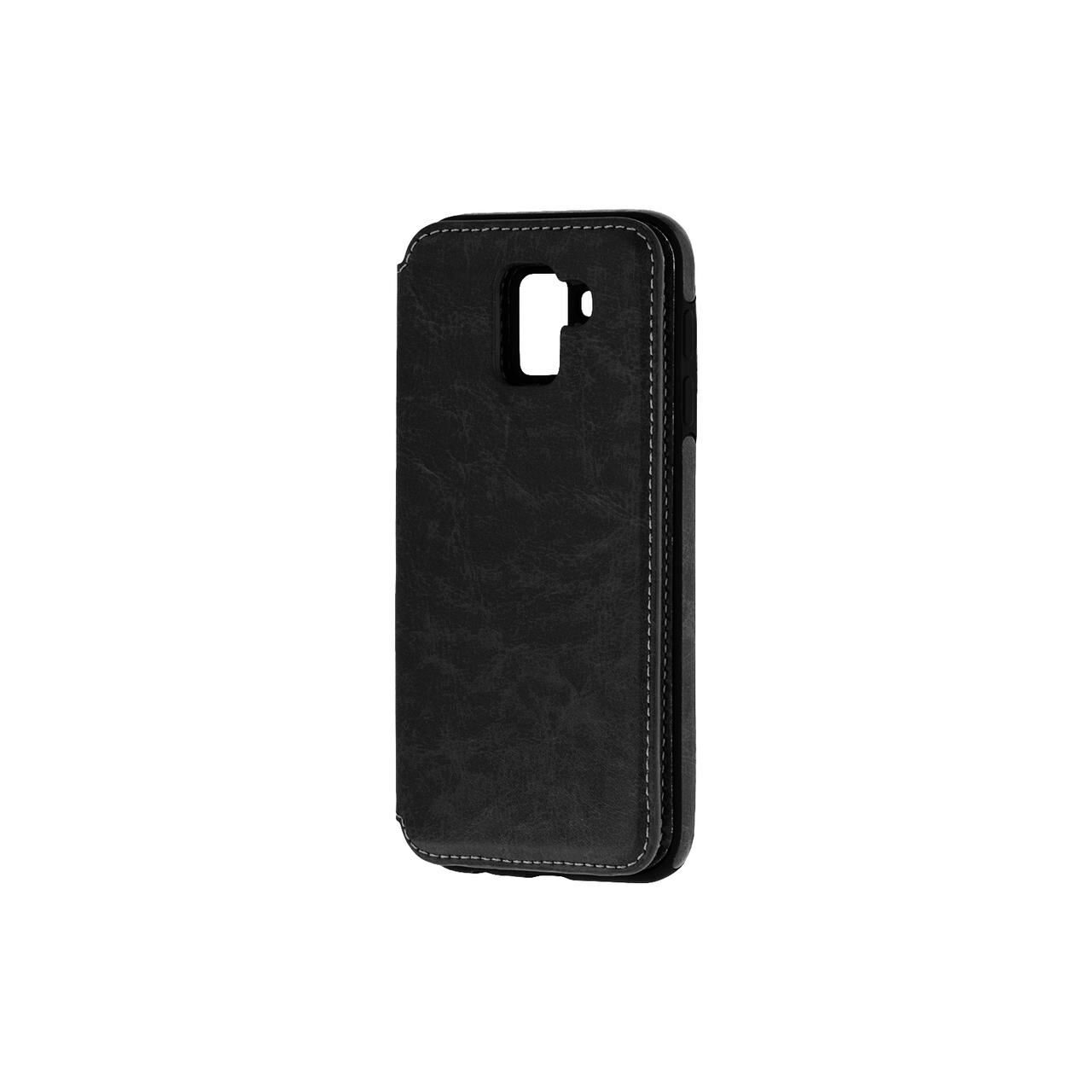 Husa Flip Samsung Galaxy J6 Plus (2018) iberry Wallet - Negru